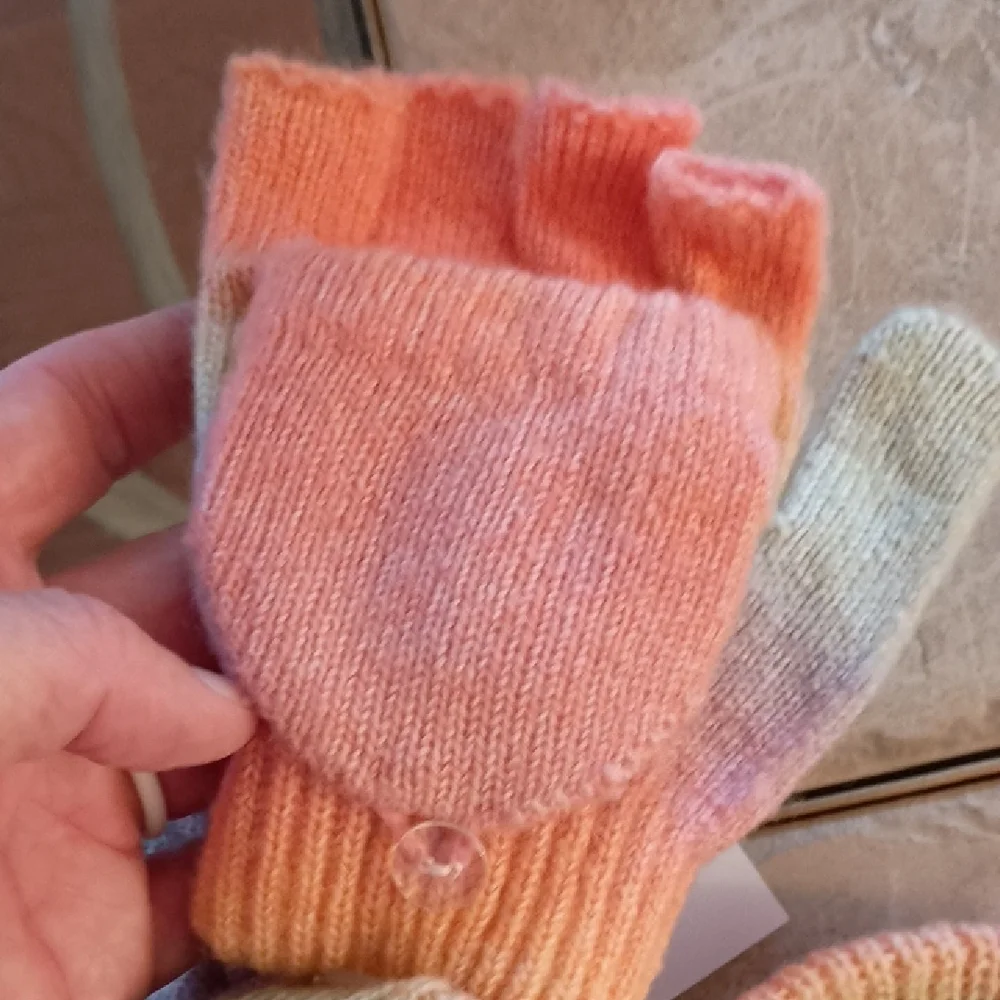 Falls Creek Kids Rainbow Mittens and Headband Set